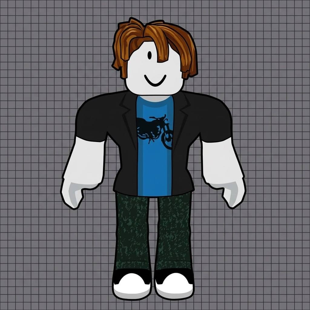 Stevie, the classic Roblox bacon-hair base model